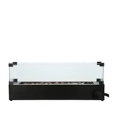 Cosiburner Build up black incl. glass