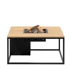 Cosiloft 100 black frame / teak top