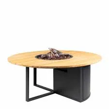 [Cosi-5981110] Cosiloft 120 round black frame / teak top