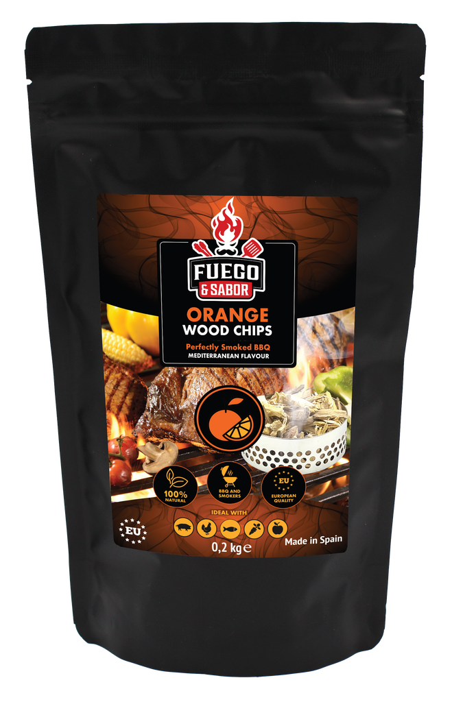 [Fuego-F&S_N3-01-0.2K] Fuego Orange Wood Smoking Chips n°3, 200Gr