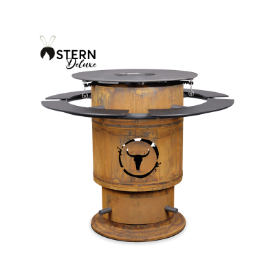 Bandit FirePlace inkl.  Ablagen PaperPlank schwarz und BBQ-Disk