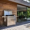 Forge Adour Premium 60 inox avec chariot et capot