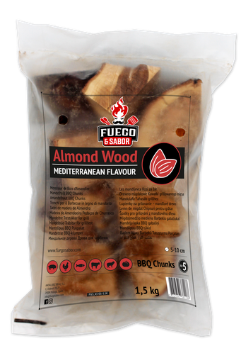 [Fuego-F&S_A5-01-1.5K] Fuego Almond Wood Chunks No5, 1.5 kg