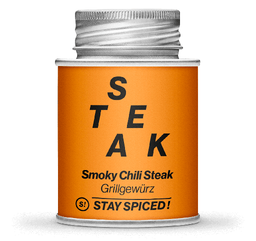 [StaySpiced-51810xM] Smoky Chili Steak Grillgewürz, 170ml Schraubdose