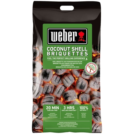 [Weber-18402] Weber® briquettes noix de coco 8 kg