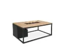 Cosiloft 120 Black Frame / teak Top