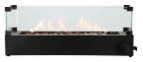 Cosiburner Build up black incl. glass