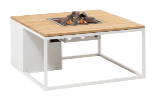Cosiloft 100 white frame / teak top