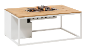 Cosiloft 120 white frame / teak top