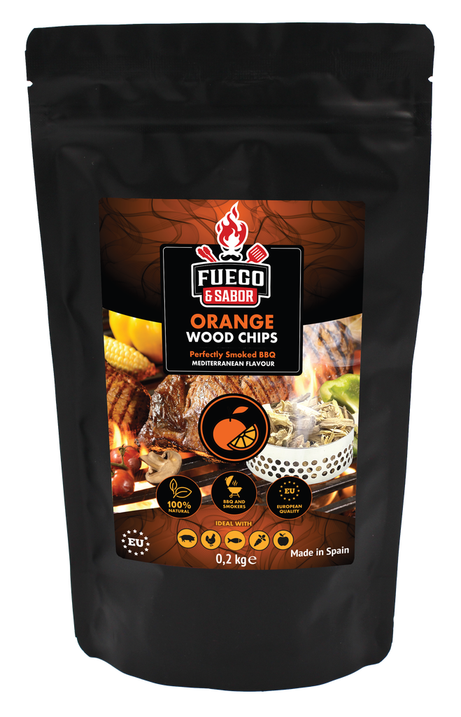 Fuego Orange Wood Smoking Chips n°3, 200Gr