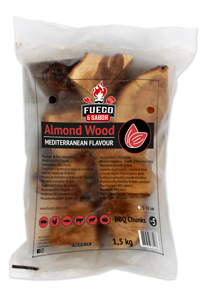 Fuego Almond Wood Chunks No5, 1.5 kg