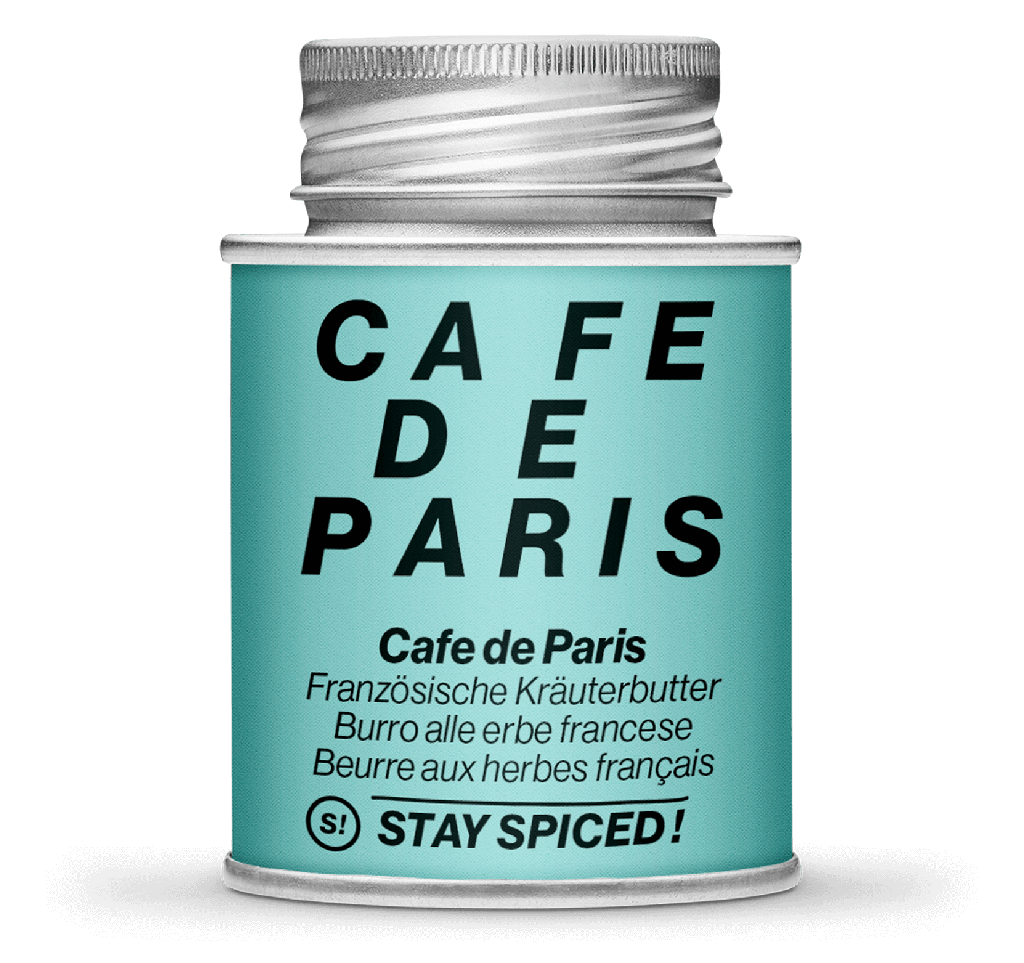 [StaySpiced-60002xM] Cafe de Paris - Kräuterbutter Gewürzzubereitung, 170ml Schraubdose