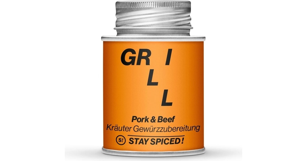 Pork & Beef - Kräuter Gewürzzubereitung 170ml Schraubdose