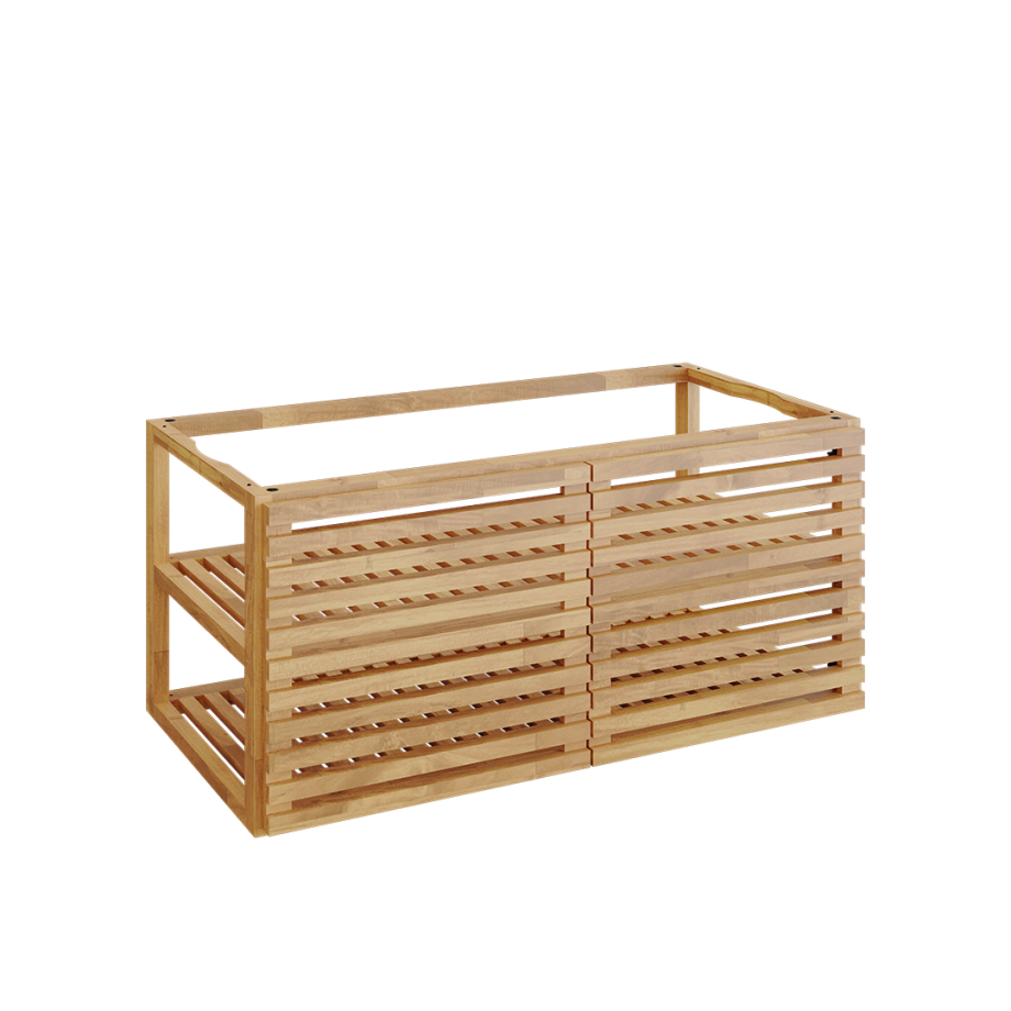 [Ofyr-OSI-PRO-D-TW-L] OFYR Storage Insert PRO avec 2 portes Bois de teck Grand