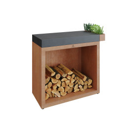 OFYR Butcher Block Storage 90 Corten Céramique Gris Anthracite