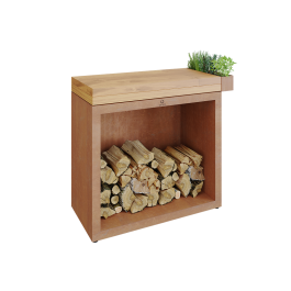[Ofyr-BBS-90-TW] OFYR Butcher Block Storage 90 Corten Bois de teck