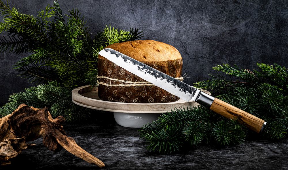 Forged Olive Bread Knife