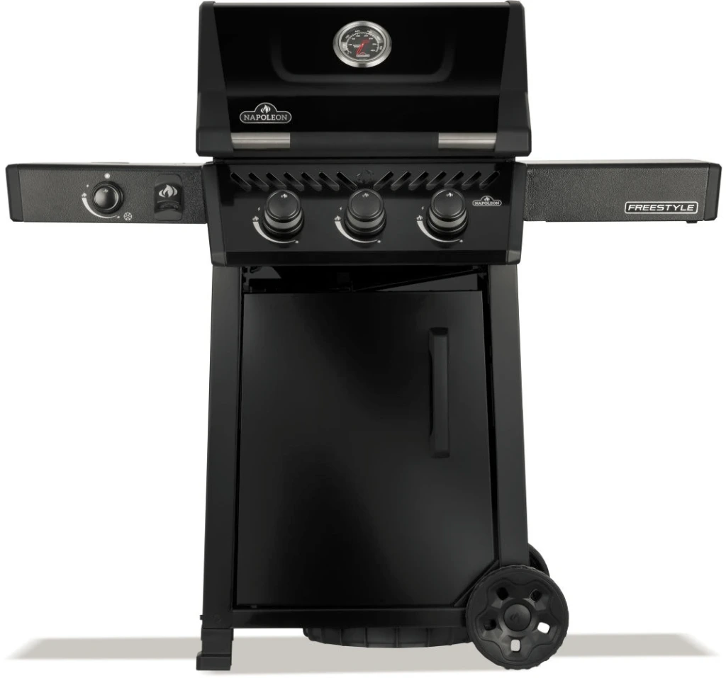 [Napoleon-F365DSBPK-1-NL] Napoleon Freestyle™ 365, 3 burners, side burner and door, black