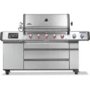 Napoleon Prestige PRO 665, Connected, acier inoxydable, rôtissoire incluse
