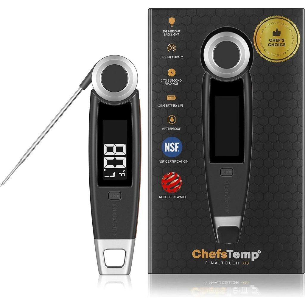[ChefsTemp-X10grey] ChefsTemp Finaltouch X10 (Charcoal Grey)