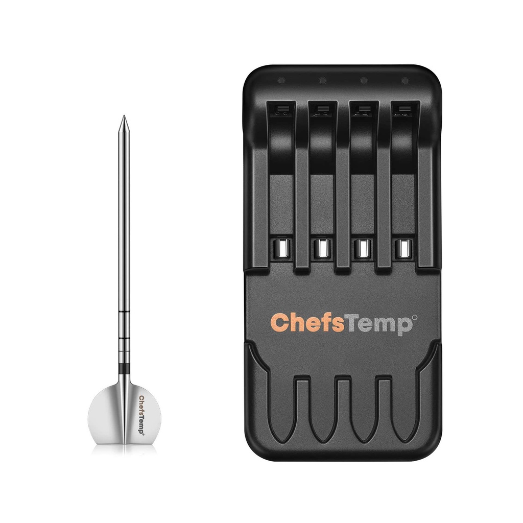 [ChefsTemp-Probe-Charger] ChefsTemp 2nd-Gen New Probe & 4-in-1 Charger Combo for ProTemp S1 and ProTemp 2 Plus
