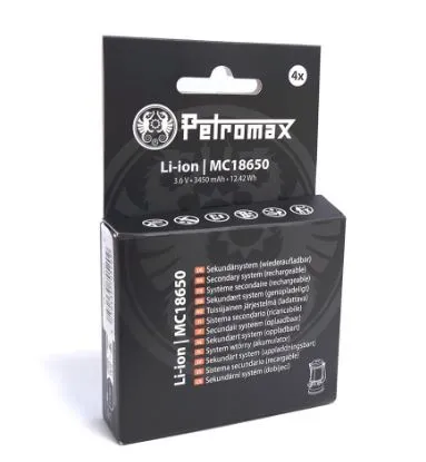 [Petromax-18650-BAT] Petromax 18650 Batteries 4st pour LM500