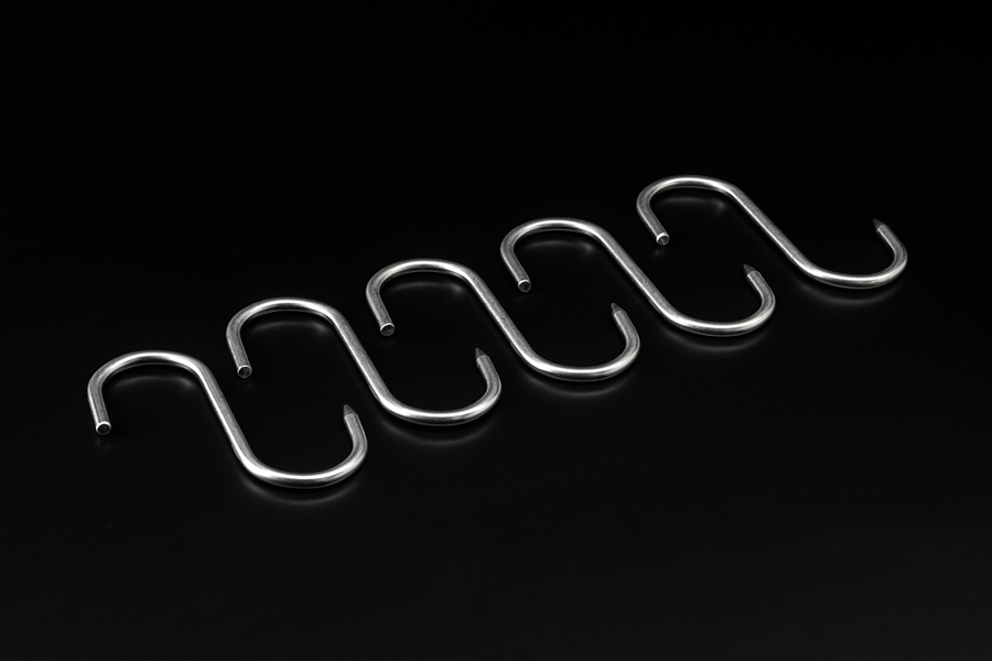 [DryAger-Z44044] S-HAKEN aus Edelstahl, Größe 160 x 8 mm, bis 100 kg belastbar.