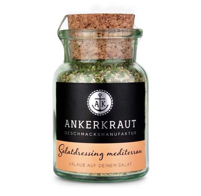 Salatgewürz Mediterran, 85g im Korkenglas