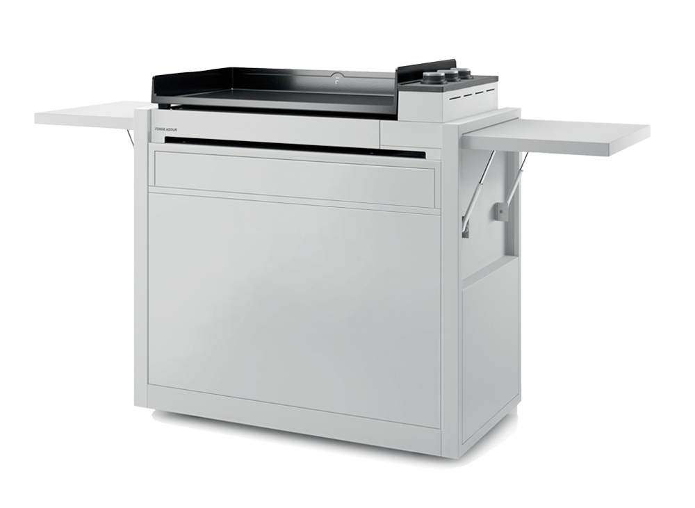 Forge Adour Chariot Fermé Premium Acier blanc Chariot 75