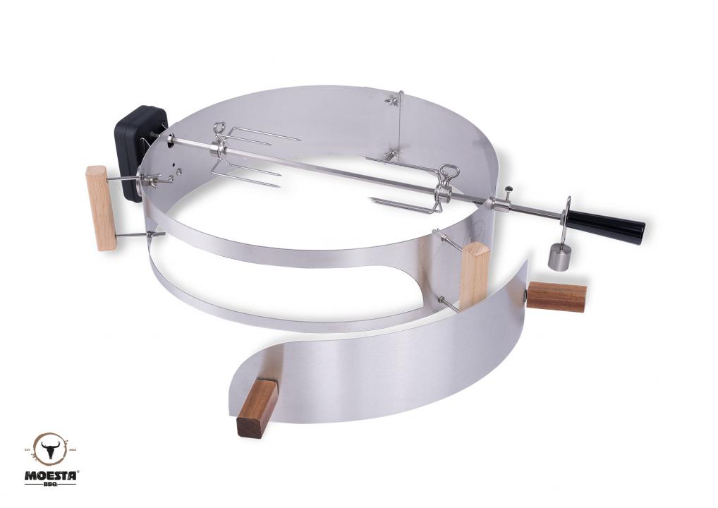 Smokin' PizzaRing - Rotisserie Set (57cm) Batterie