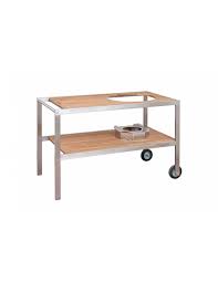 MONOLITH LeCHEF -TABLE EN INOX/TEAK