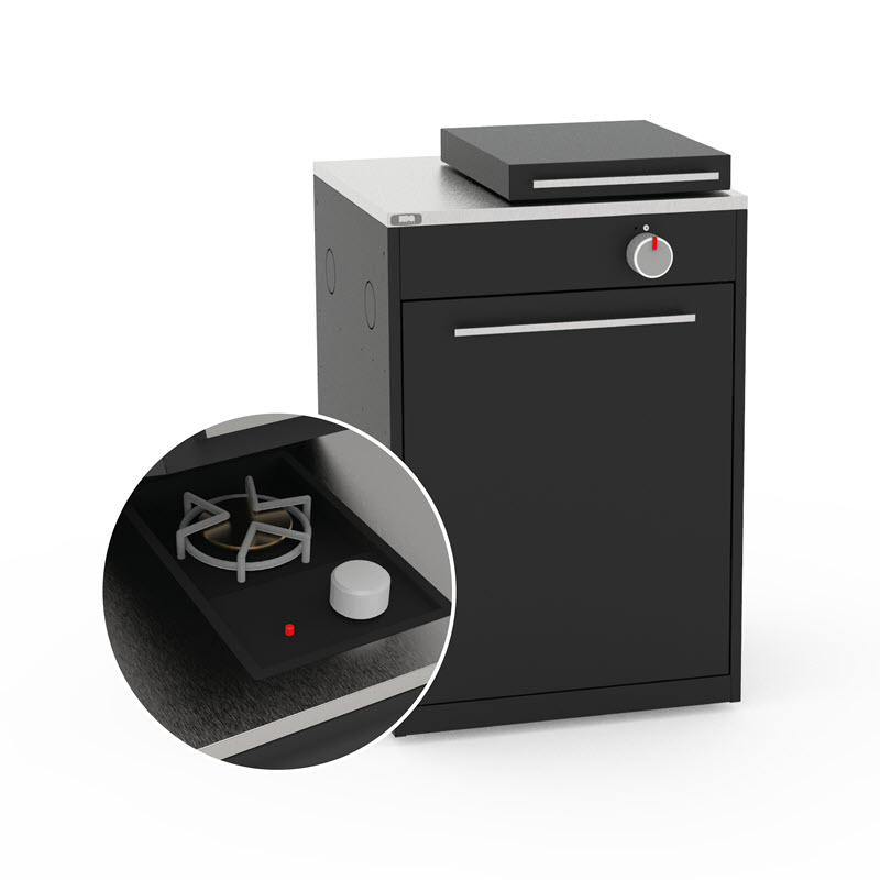 [BBQ-Kitchen-1100031] BBQ Kitchen - Side (Gas) burner module  Genesis 2022