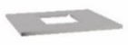 BBQ-Kitchen-Counter top Stainless Steel with Cut Out  Genesis Side Burner incl Screw Kit
