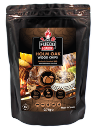 [Fuego-F&S_H3-01-0.7K] Fuego Holm Oak Wood Smoking Chips n°3, 700Gr