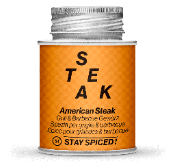 [StaySpiced-62003xM] American Steak - Grill & Barbecue Gewürz 170ml Schraubdose