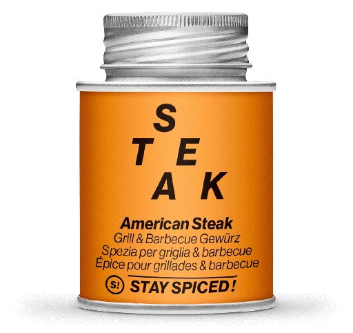 [StaySpiced-62003xM] American Steak - Grill & Barbecue Gewürz 170ml Schraubdose