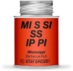 [StaySpiced-62033xM] Mississippi - Barbecue Rub, 170ml Schraubdose