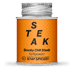 [StaySpiced-51810xM] Smoky Chili Steak Grillgewürz, 170ml Schraubdose