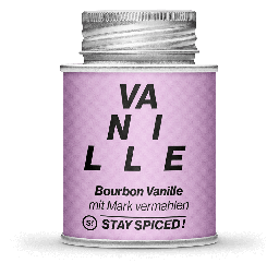 [StaySpiced-58101xM] Bourbon Vanille gemahlen,170ml Schraubdose