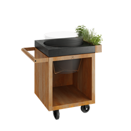 [Ofyr- O-K-T-65-PRO-CC-TB] OFYR Kamado Table Corten 65 PRO Béton BGE