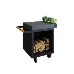 [Ofyr-MP-B-65-PRO-CD] OFYR Mise en Place Table Black 65 PRO Céramique Gris Anthracite