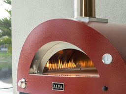 [AlfaForni-380FXMD-3P-GROA] Alfa Forni Forno 3 Pizze Rouge Gaz hybride