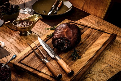 [SDV-OliveTranchVork] Forged Olive Carving Fork