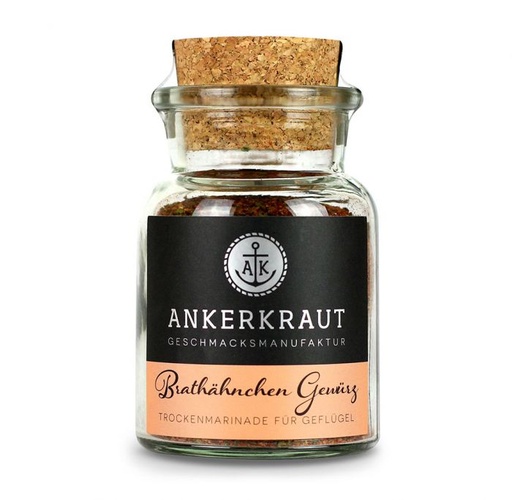 [Ankerkraut-4260347894120] Brathähnchen Gewürz, 75g im Korkenglas