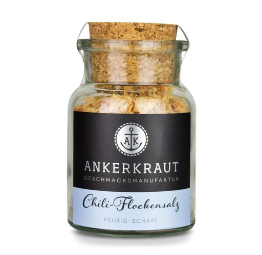 [Ankerkraut-4062988840067] Chili-Flockensalz, 90g im Korkenglas