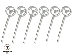 [Moesta-10402] BurgerSpieß: 6er Set Edelstahl