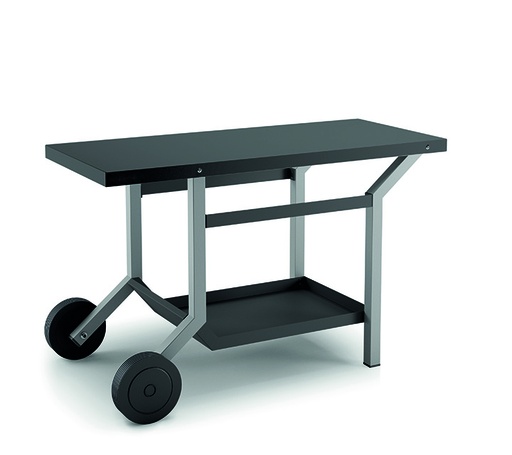 [ForgeAdour-030357] Forge adour Table roulante Noir/Gris Acier